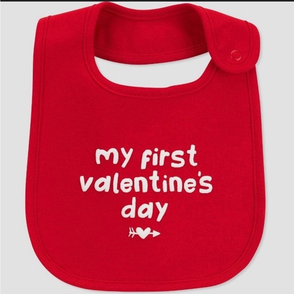 Carter's Just One You Valentine's Day Bib - Picture 3 of 5